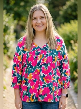 First Love Floral Multicolor Blouse